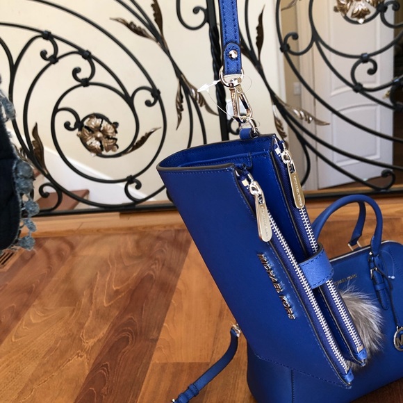 3pcs Michael Kors large Ciara Satchel&wallet&pom - Picture 3 of 8